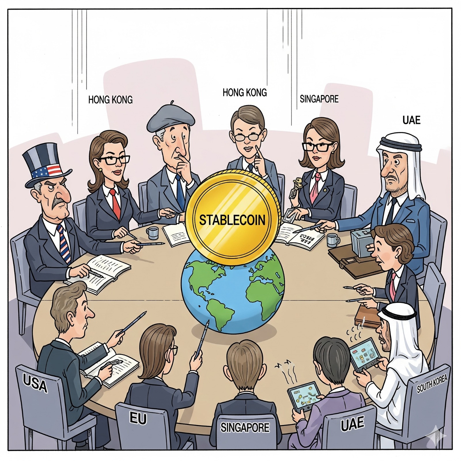वैश्विक वित्तीय केंद्र स्टेबलकॉइन पर बना रहे हैं नियामकीय स्पष्टता की राह