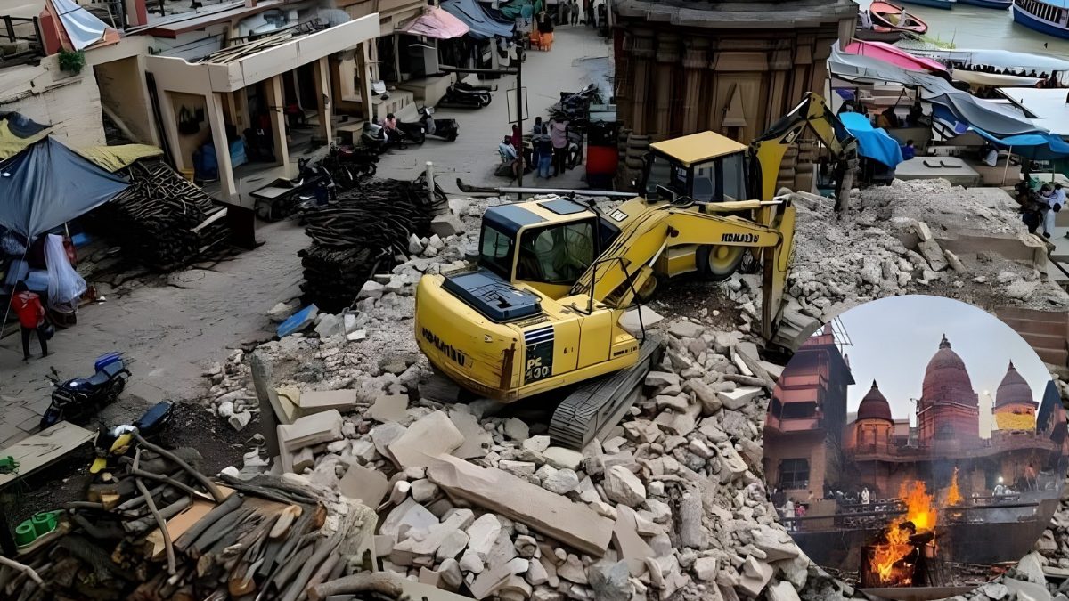 मणिकर्णिका घाट के पुनर्विकास पर मचा बवाल, विरासत से छेड़छाड़ के आरोपों के बीच प्रशासन की सफाई