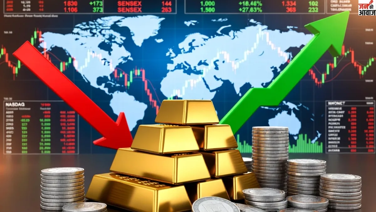 Gold-Silver में रातोंरात बड़ा उलटफेर: विदेशी बाजार में उछाल, घरेलू बाजार अभी भी नरम