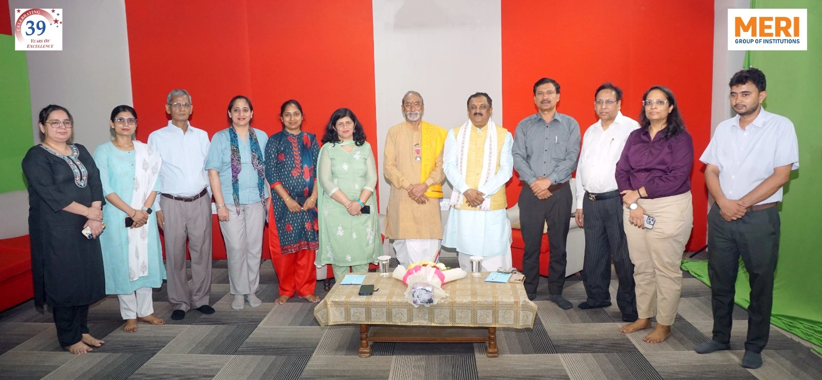 पद्म श्री से सम्मानित प्रो. वेम्पति कुटुम्बा शास्त्री का एमईआरआई कॉलेज में स्वागत
