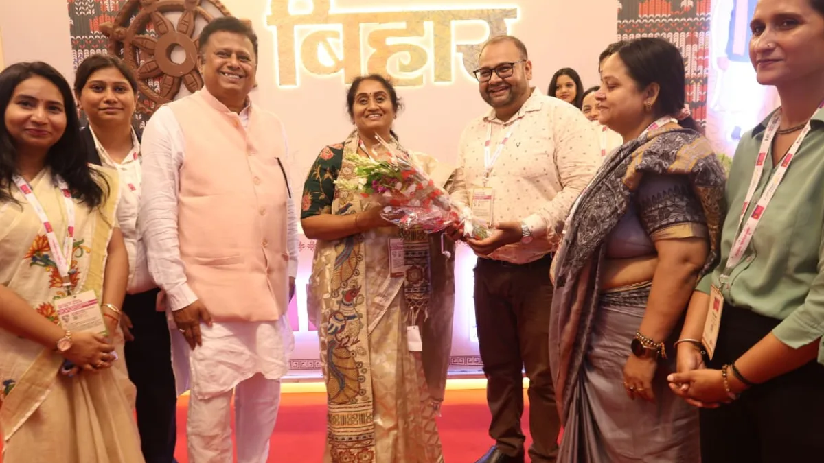भारत टेक्स 2026 के तीसरे दिन बिहार पैवेलियन बना आकर्षण का केंद्र, निवेशकों और आगंतुकों ने दिखाई खास दिलचस्पी