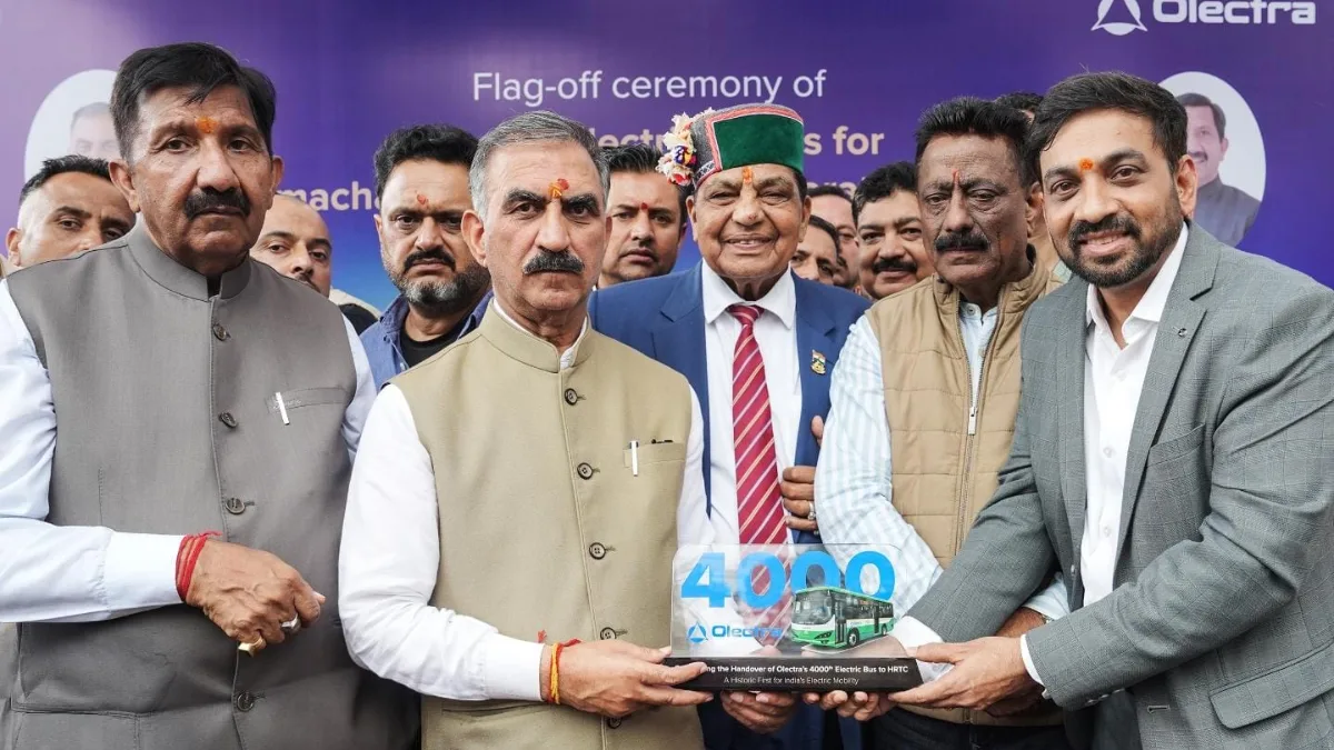 भारत की सड़कों पर 4,000 ई-बसों का ऐतिहासिक रिकॉर्ड, ओलेक्ट्रा बनी देश की नंबर 1 कंपनी