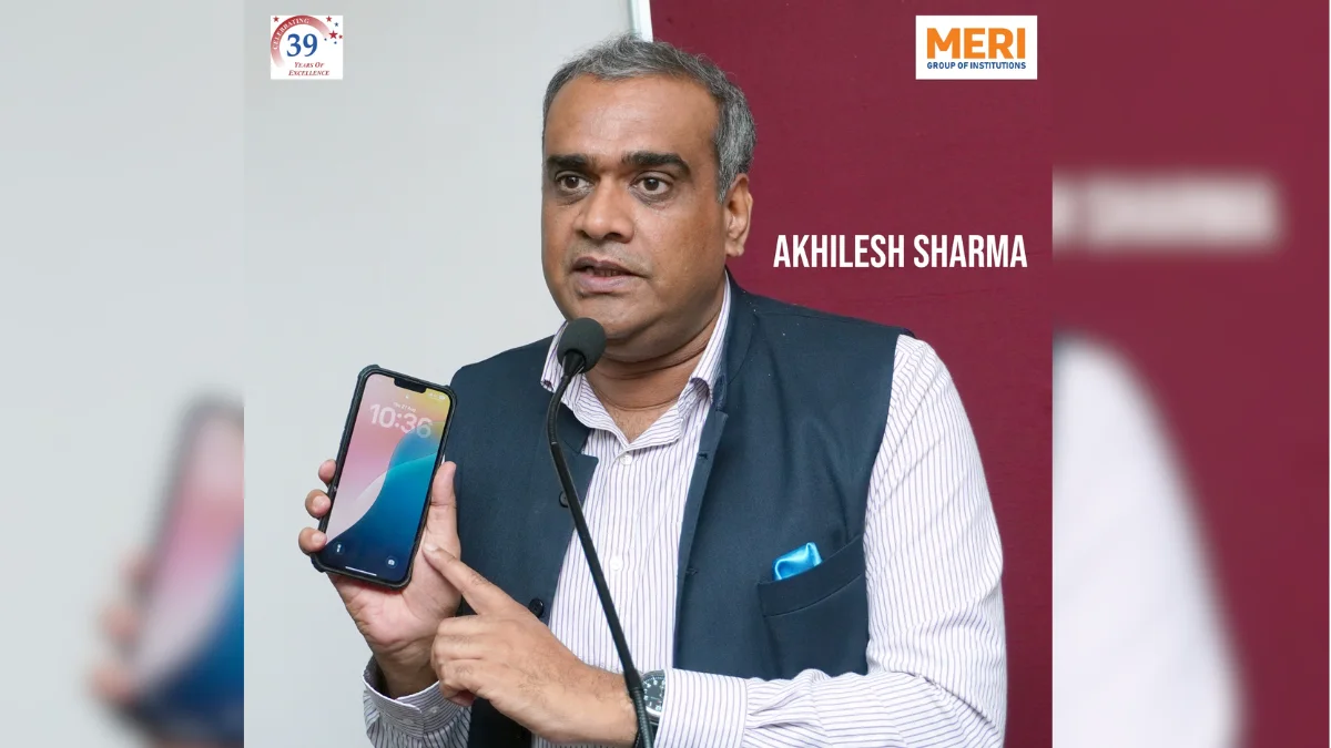 एमईआरआई कॉलेज में विद्यार्थियों को टीवी एंकरिंग के गुर और करियर विकल्पों की जानकारी