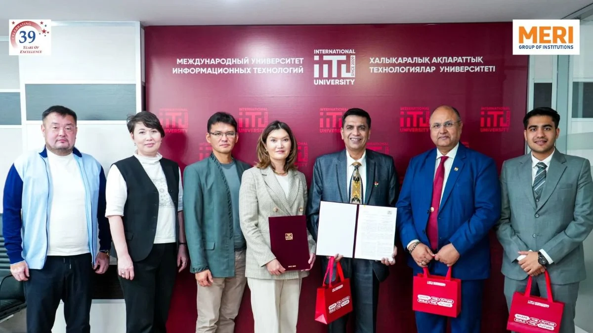 AI और साइबर सुरक्षा में सहयोग करेंगे MERI और कजाकिस्तान की IITU